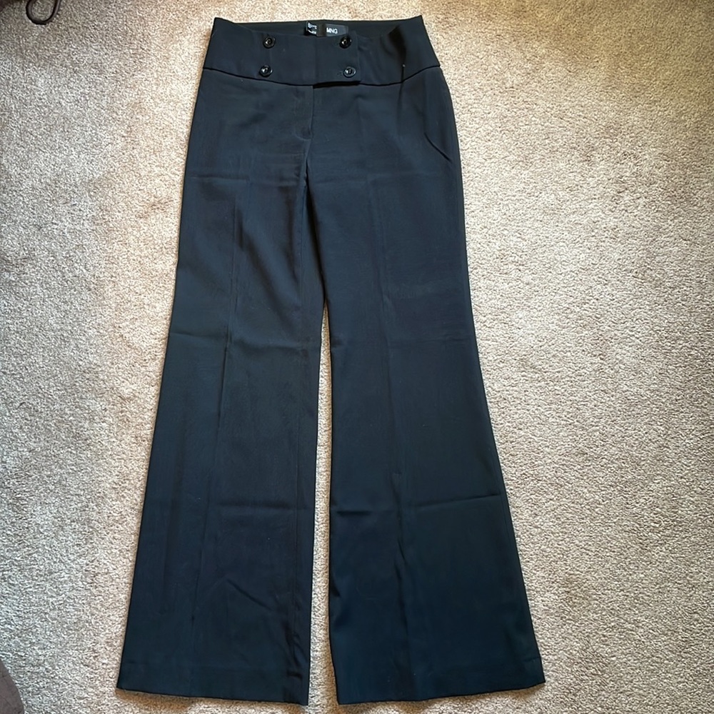 MNG black slacks size 2